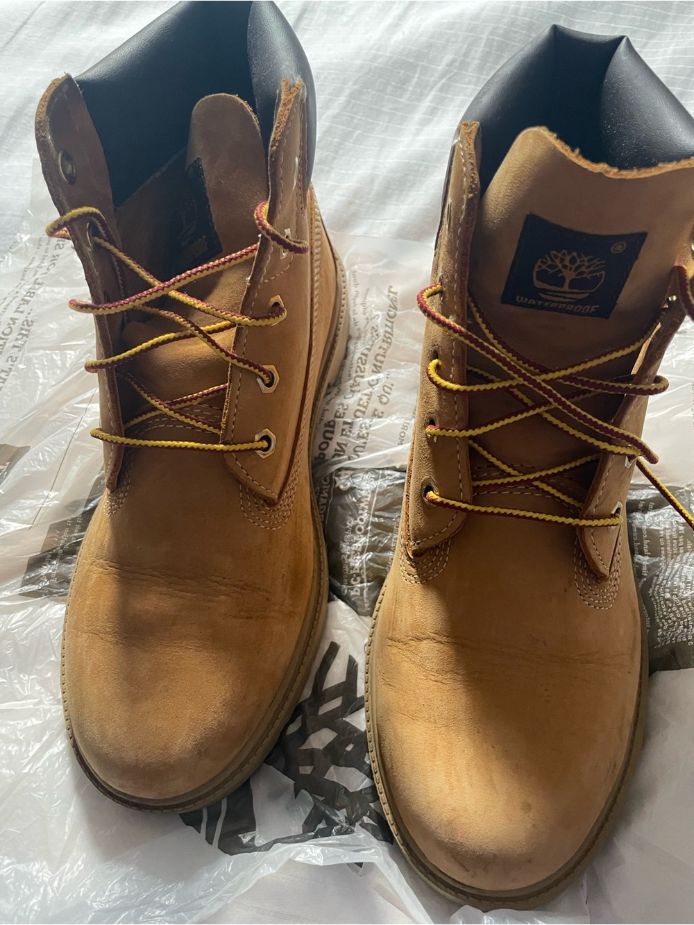 Timberland Boots with Black Collar